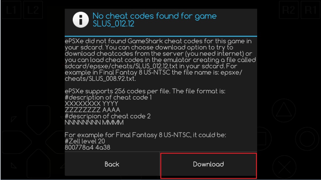 chrono cross gameshark codes download